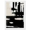 Wynwood Studio Abstract Ink Strokes Framed Print Wall Art, 15 X 21