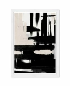 Wynwood Studio Abstract Ink Strokes Framed Print Wall Art, 15 X 21