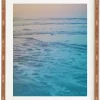 Deny Designs Leah Flores Cotton Candy Waves Bamboo Framed Wall Art