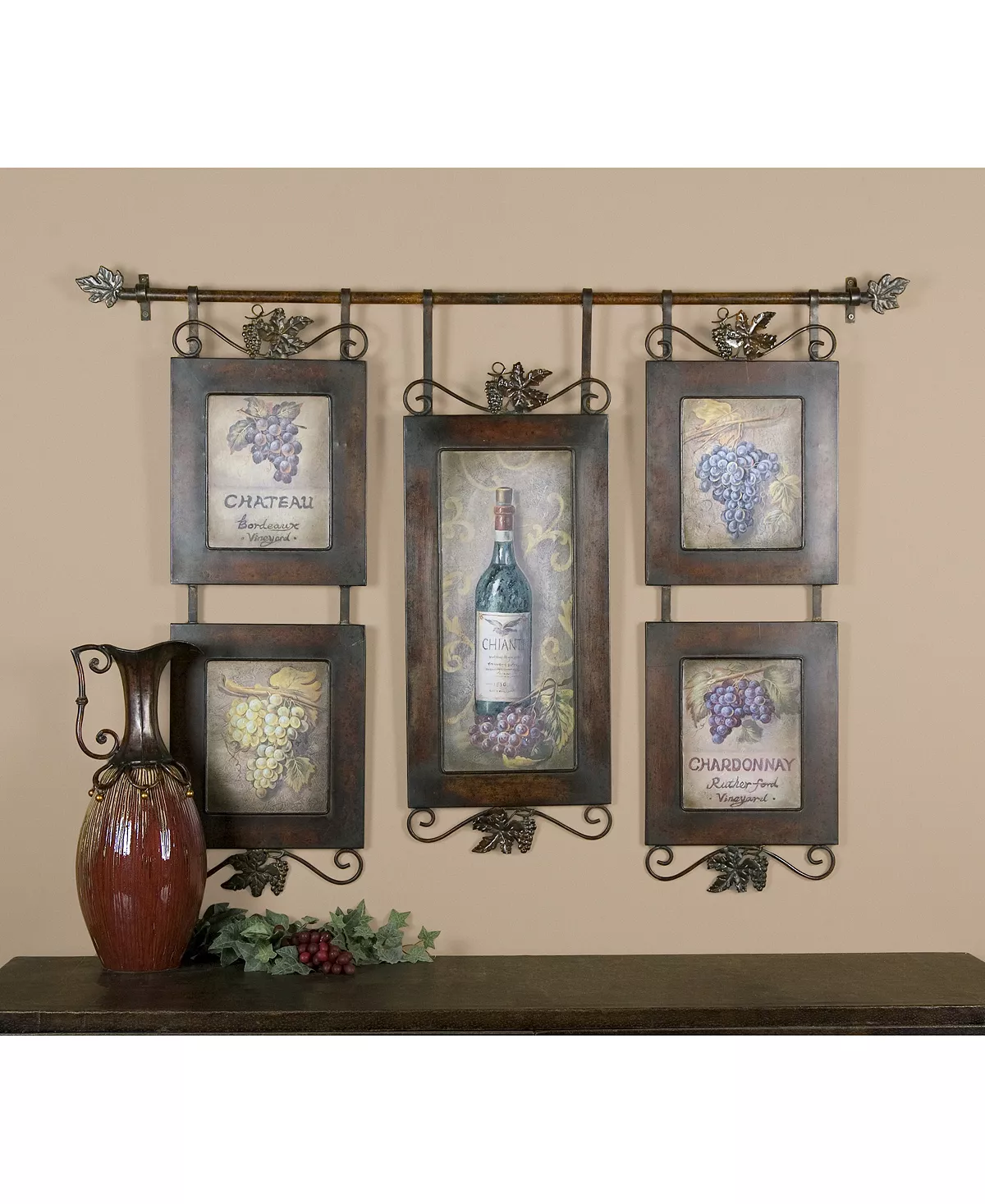 Uttermost Hanging Wine Wall Art - Image 2