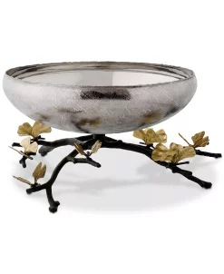 Michael Aram Butterfly Ginkgo Medium Footed Centerpiece Bowl