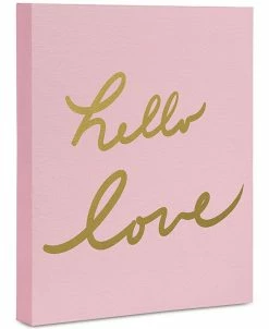 Deny Designs Lisa Argyropoulos Hello Love Pink Art Canvas 16x20