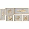 Uttermost Golden Leaves 6-Pc. Shadow Box Wall Art Set