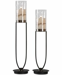 Uttermost Durga Iron Work Candleholders, Set Of 2