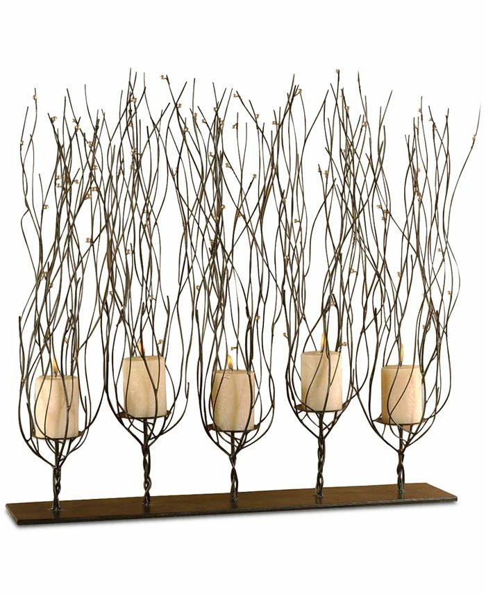 Uttermost Fedora Dark Brown Candleholder