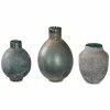 Uttermost Mercede Weathered Blue-Green Vases, Set Of 3