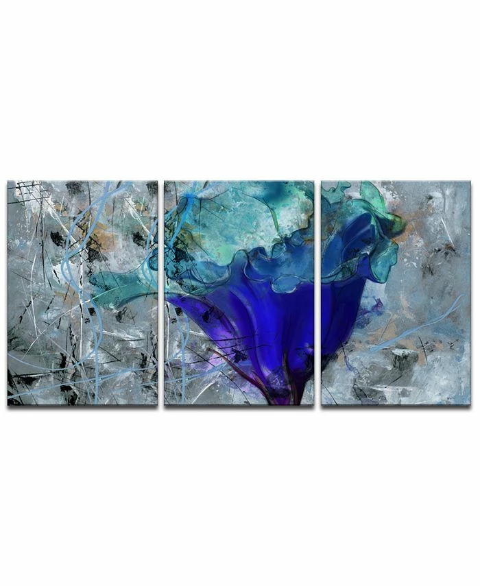 Ready2HangArt 'Painted Petals LX' Canvas Wall Decor Set